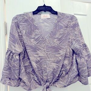 Blush blouse, loose fit, lilac purple, extremely soft, medium, boho, feminine